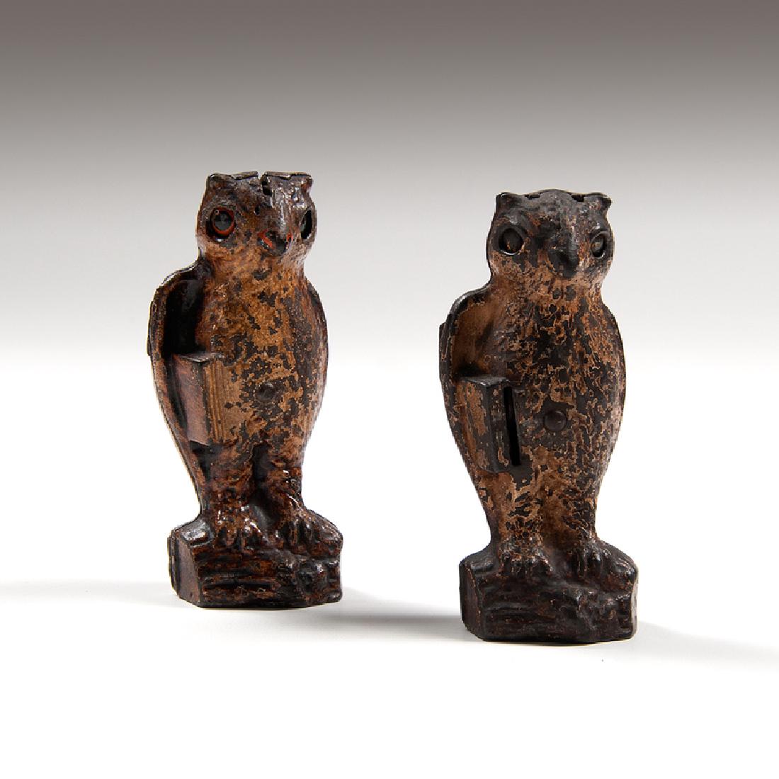 Kilgore Owl Mechanical Banks, Lot of Two (1 of 3)