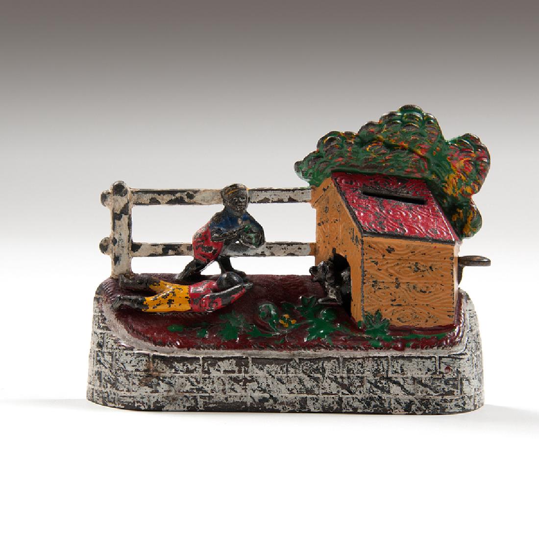 Kyser & Rex Boy Stealing Watermelon Mechanical Bank (1 of 3)