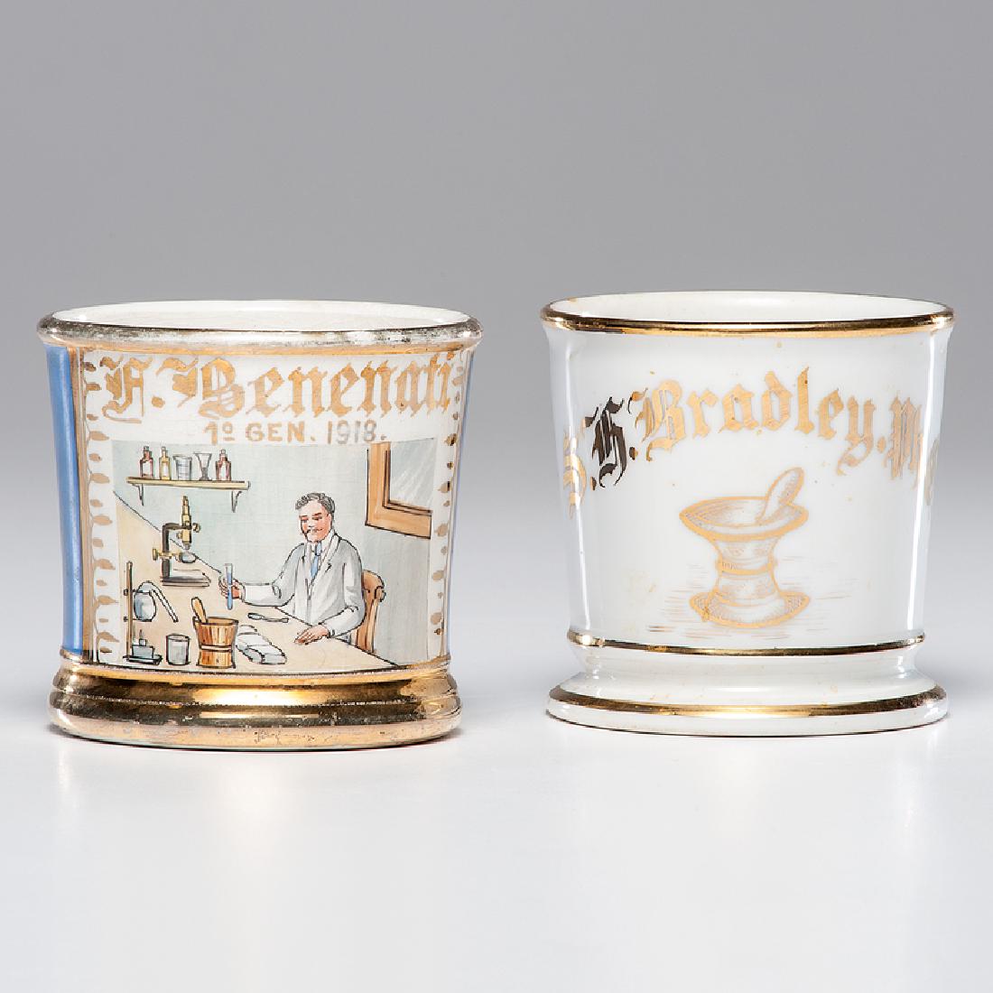 Pharmacist Occupational Shaving Mugs,  Lot of Two (1 of 3)