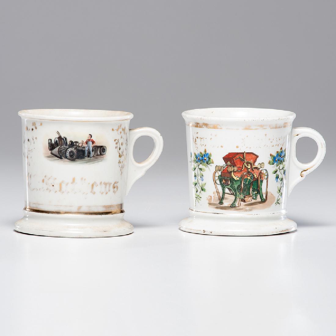 Engine / Machinist Occupational Shaving Mugs, Lot of (1 of 3)