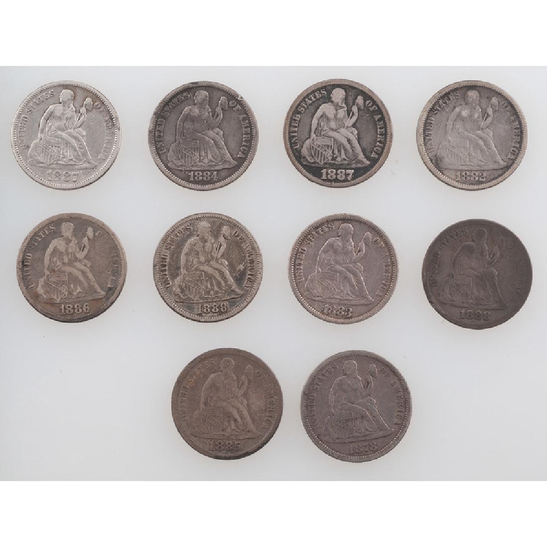 United States Liberty Seated Dimes 1878-1888 (1 of 2)