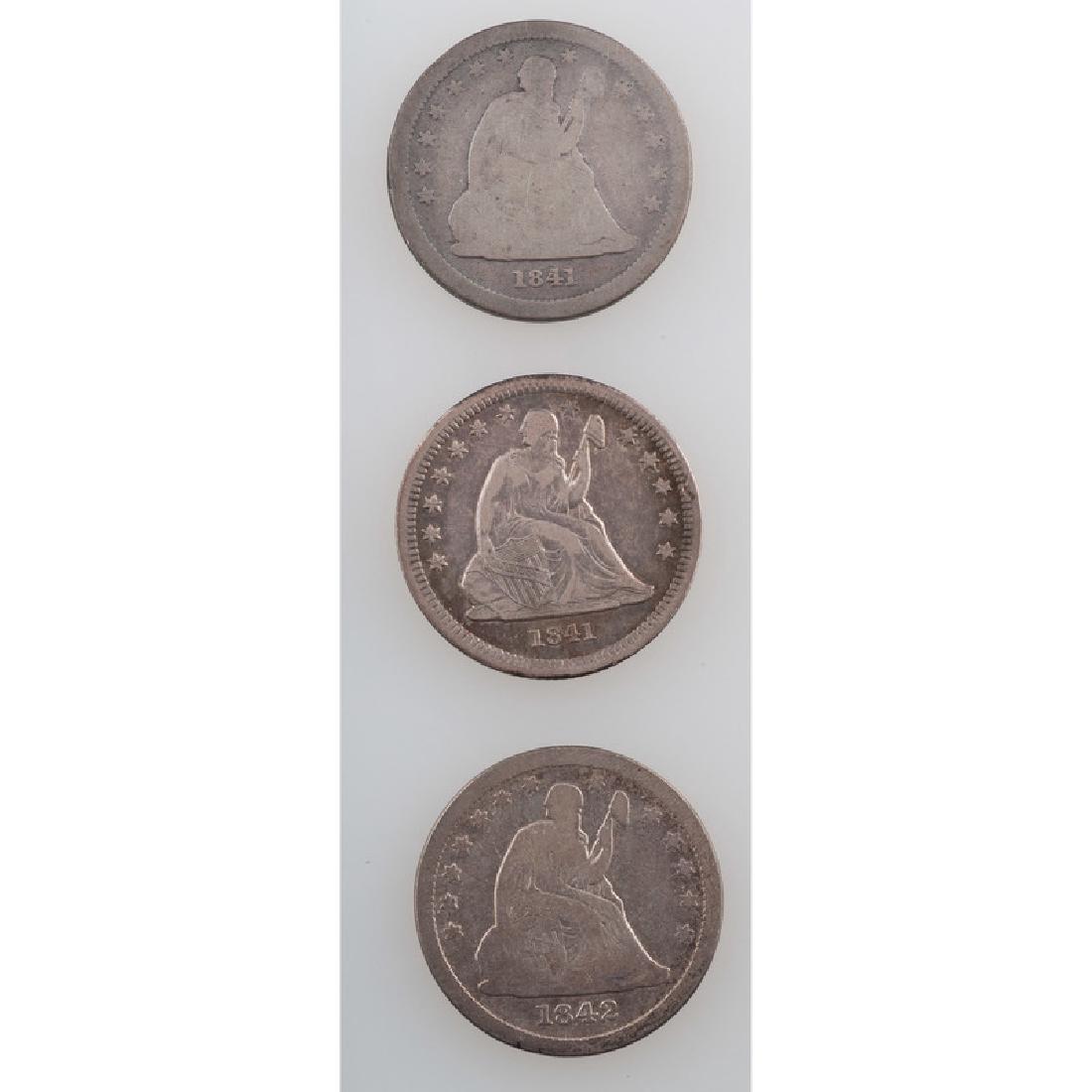 Liberty Seated Quarter Dollars 1841-1842 (1 of 2)