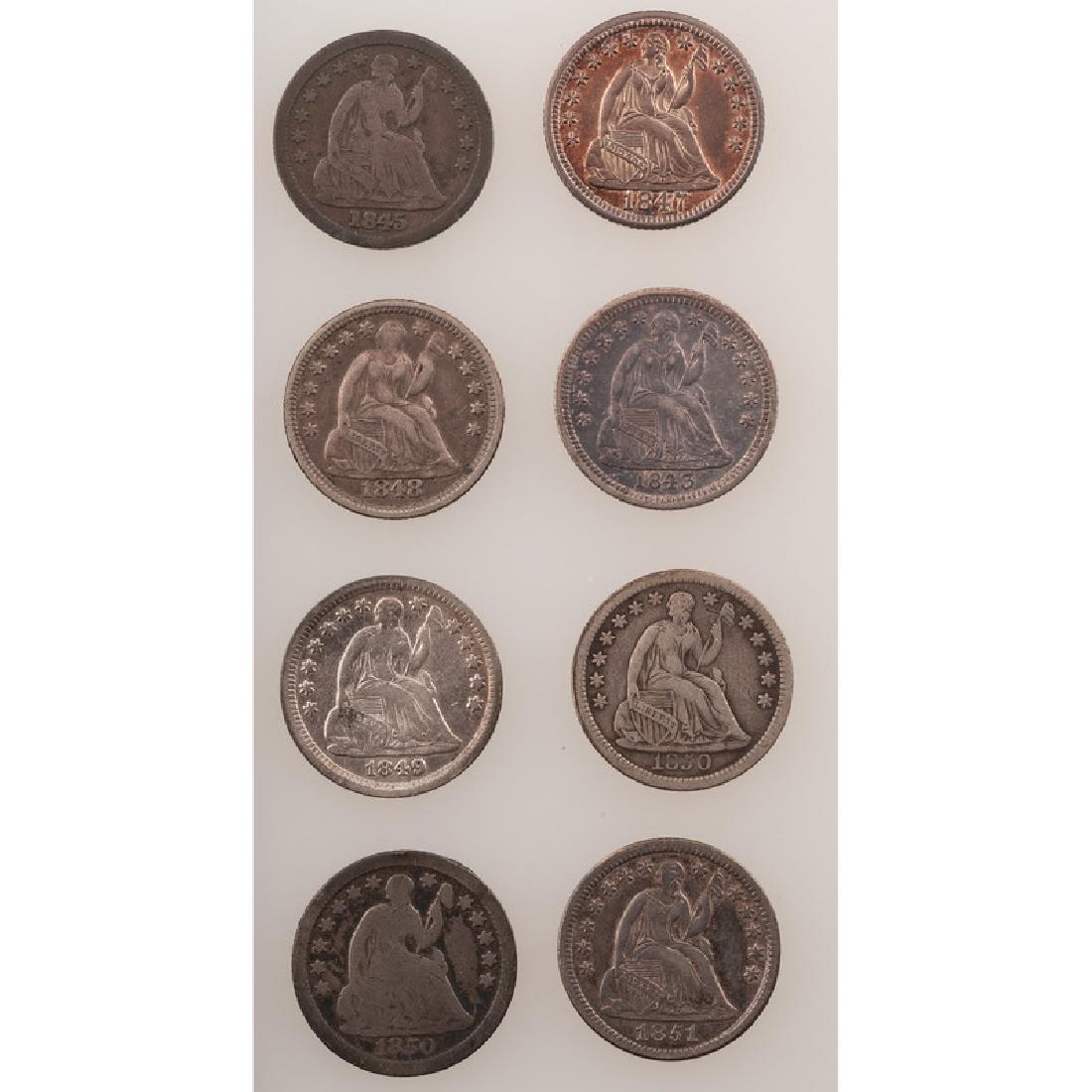 United States Liberty Seated Half Dimes 1843-1851 (1 of 2)