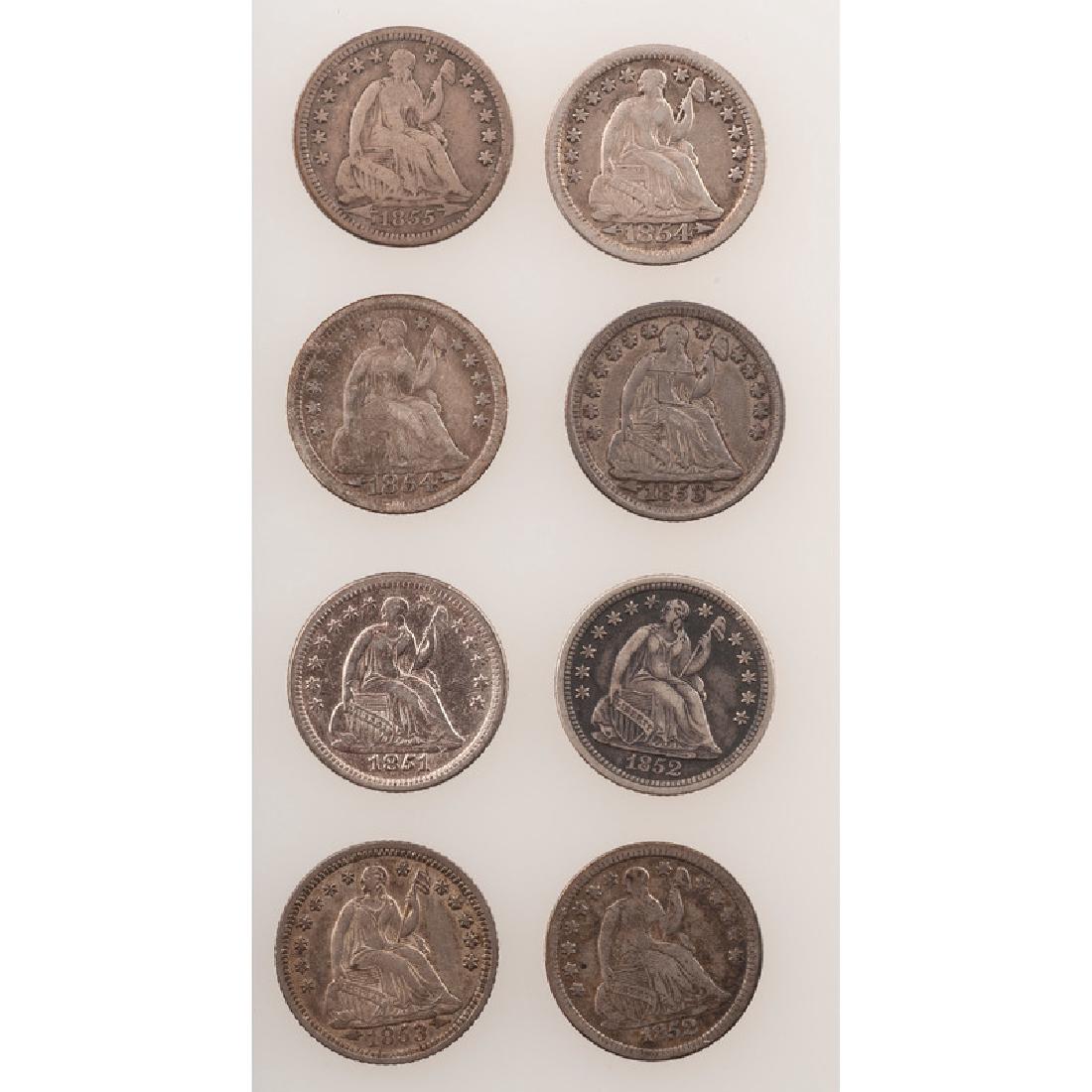 United States Liberty Seated Half Dimes 1851-1854 (1 of 2)