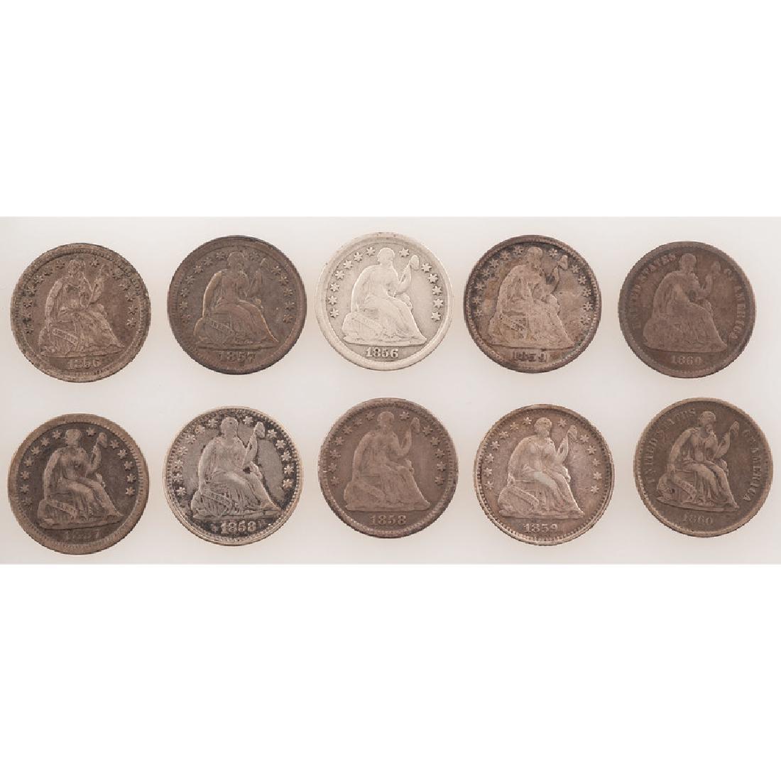 United States Liberty Seated Half Dimes 1856-1860 (1 of 2)