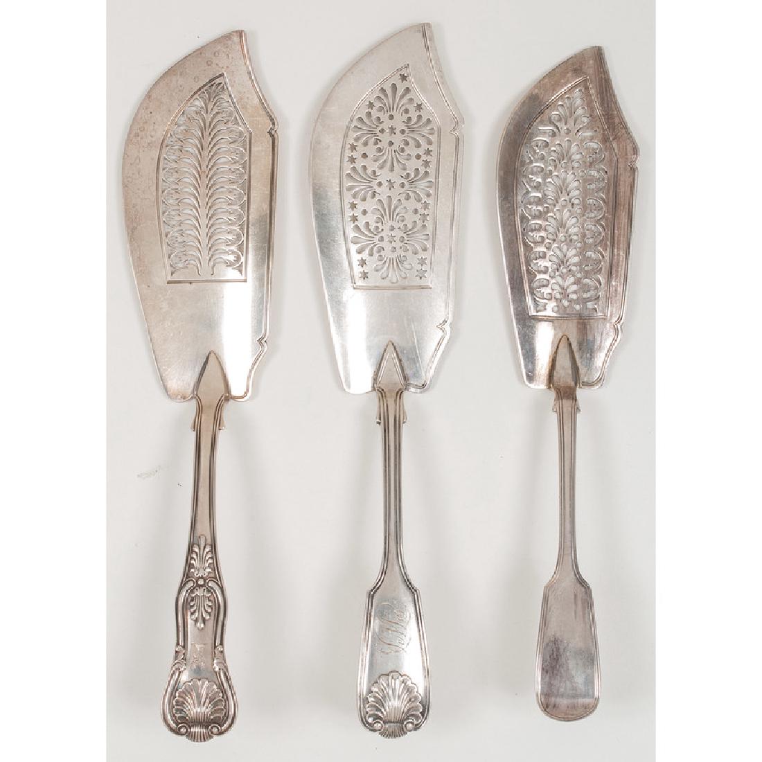 Late Georgian & Victorian Sterling Fish Servers (1 of 7)