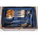 English Gilt Sterling Silver Flatware Set, William Eley - 2