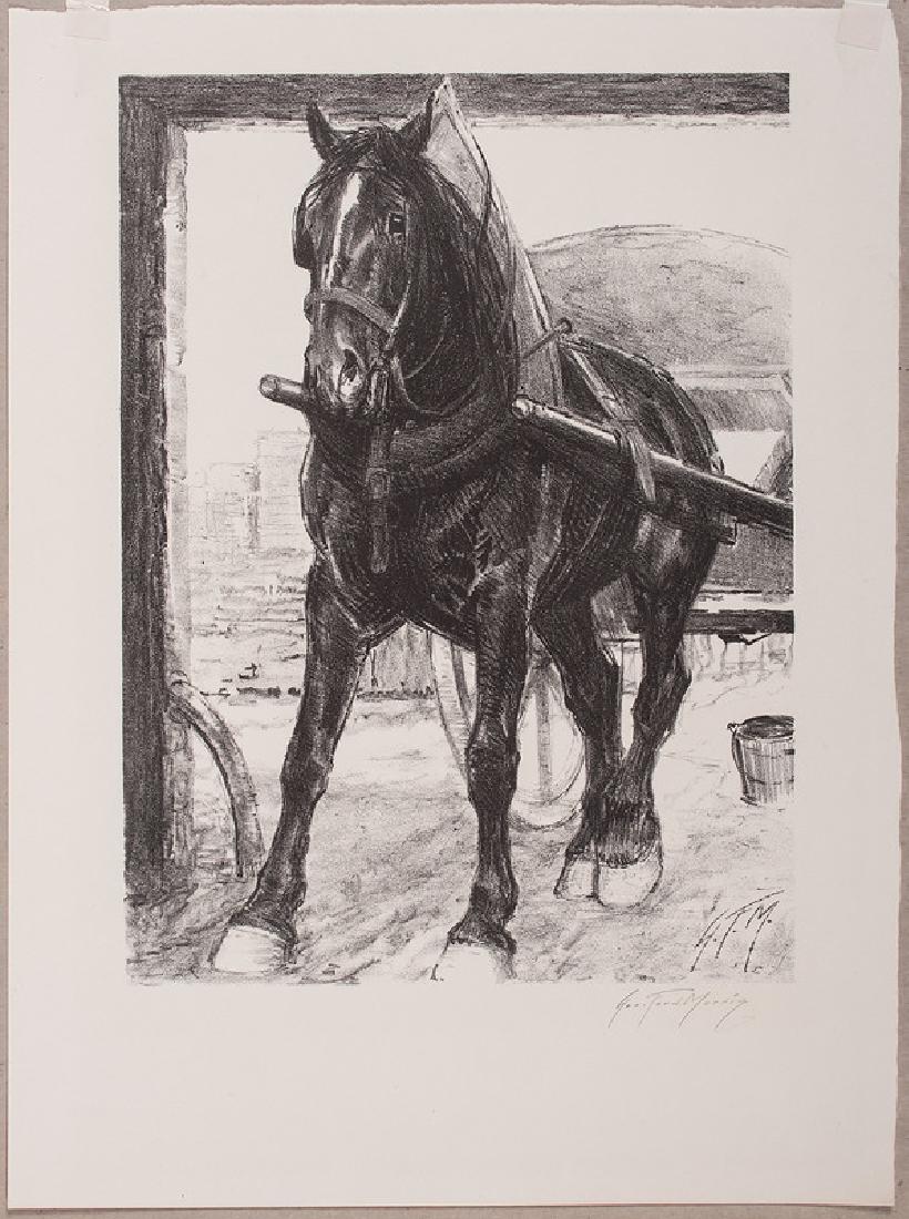 George Ford Morris (American, 1873-1960): The Plebian lithograph initialed in plate signed in pencil l.r. unframed (matted) 16 x 12 in. (sheet)