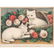 Currier & Ives Cat Themed Hand-Colored Lithographs - 3