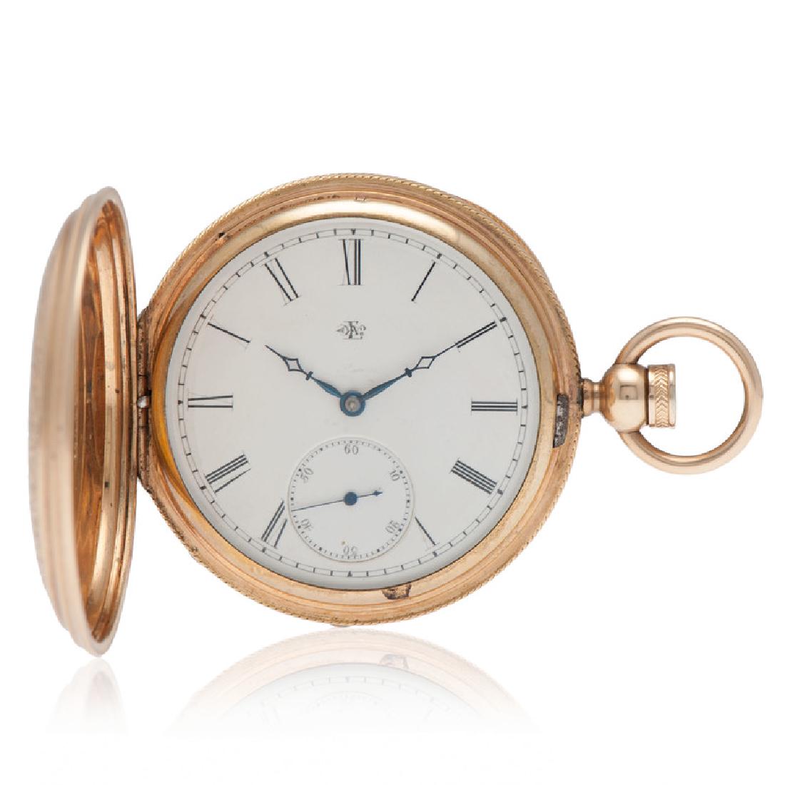 Elgin 14 Karat Yellow Gold Hunter Case Pocket Watch Ca. (1 of 4)