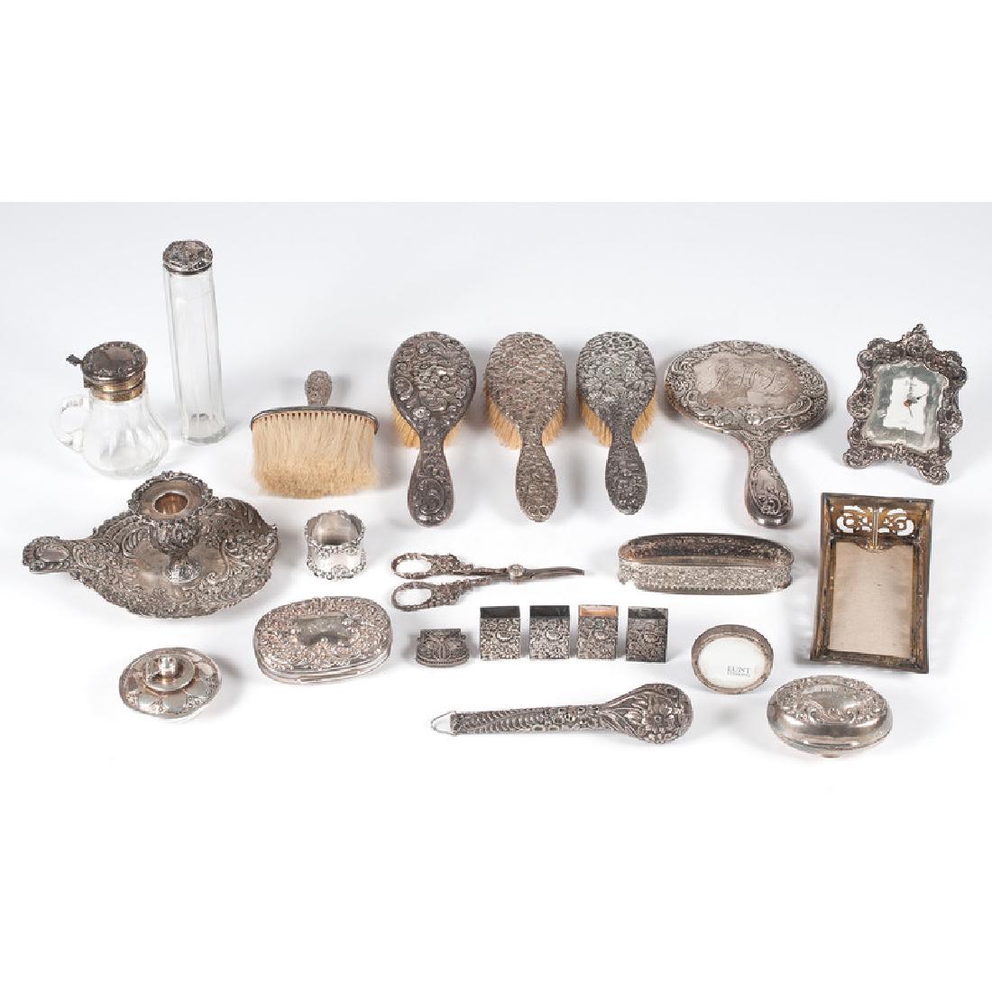 Sterling-Mounted Dresser Accessories (1 of 8)