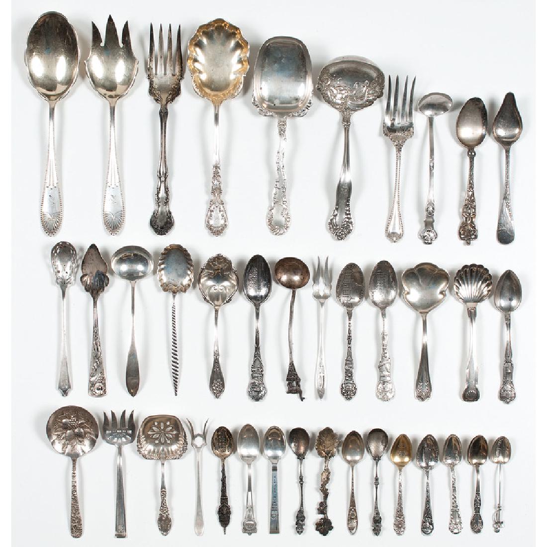 American Sterling Flatware Including Souvenir Spoons (1 of 5)