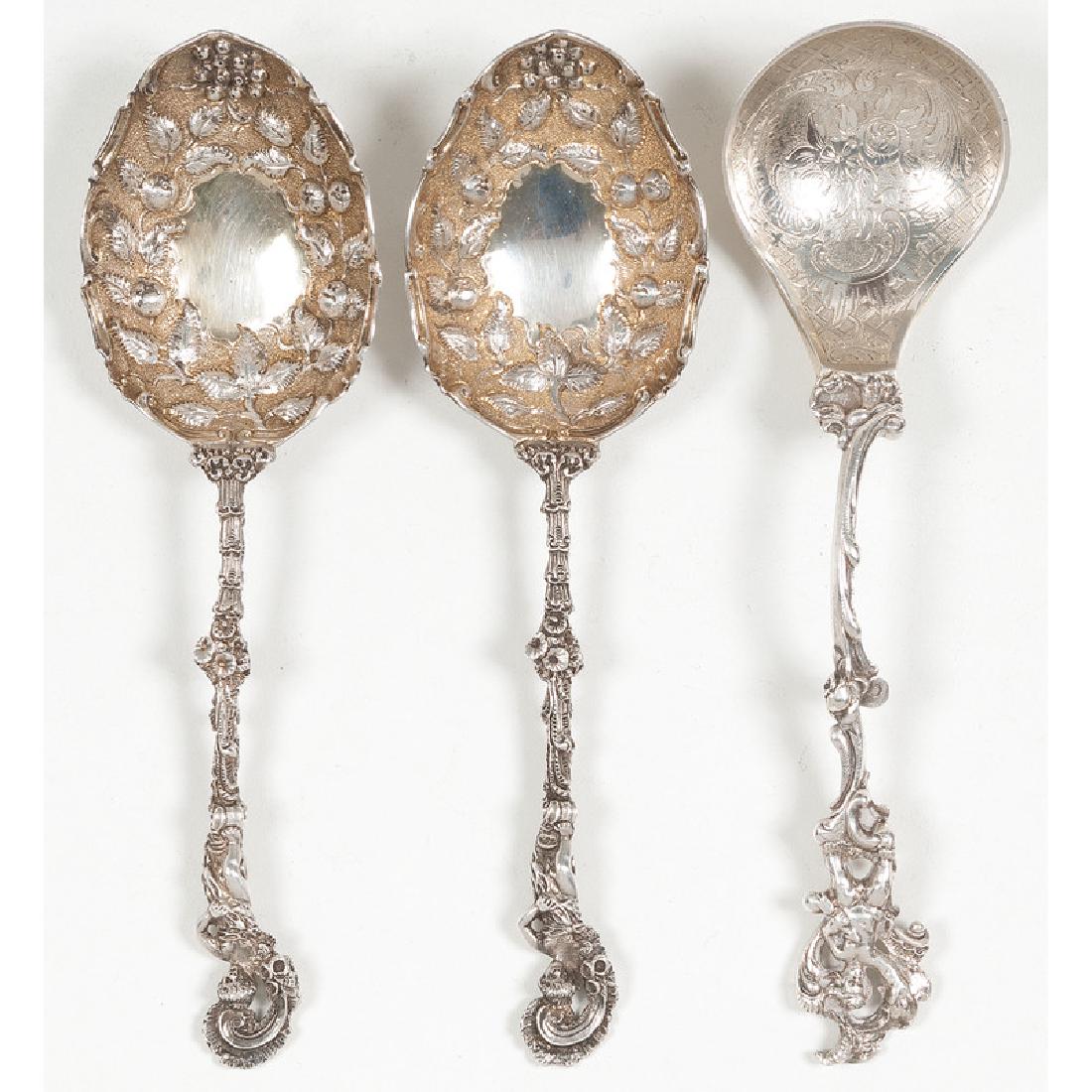 Silver Figural Berry Spoons (1 of 3)