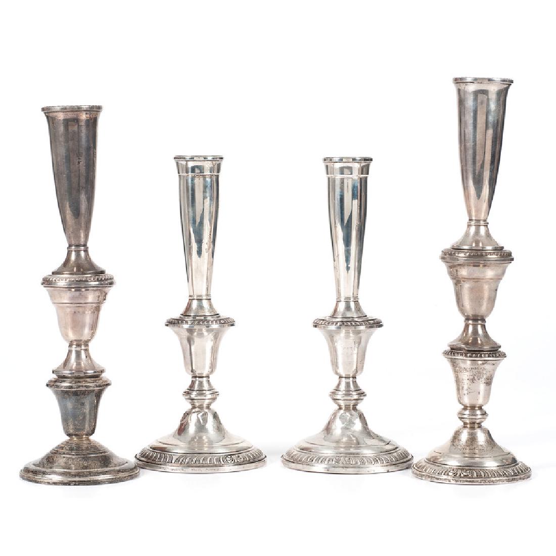 Frank M. Whiting Sterling Weighted Candlesticks (1 of 3)