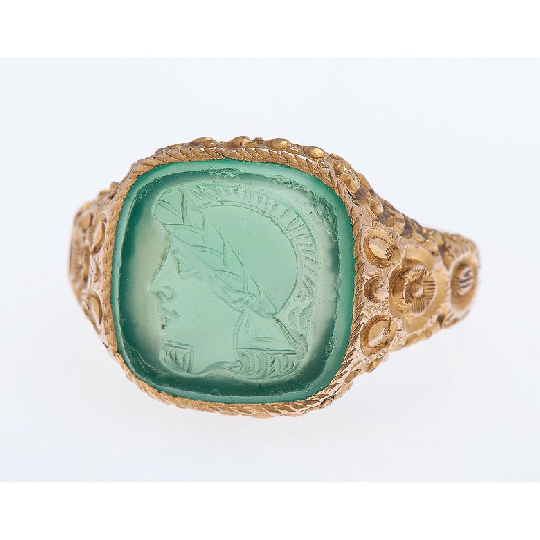 10 Karat Yellow Gold Intaglio Ring (1 of 3)