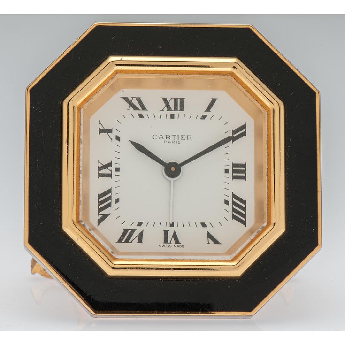 Cartier Octagon Travel Alarm Clock (1 of 2)