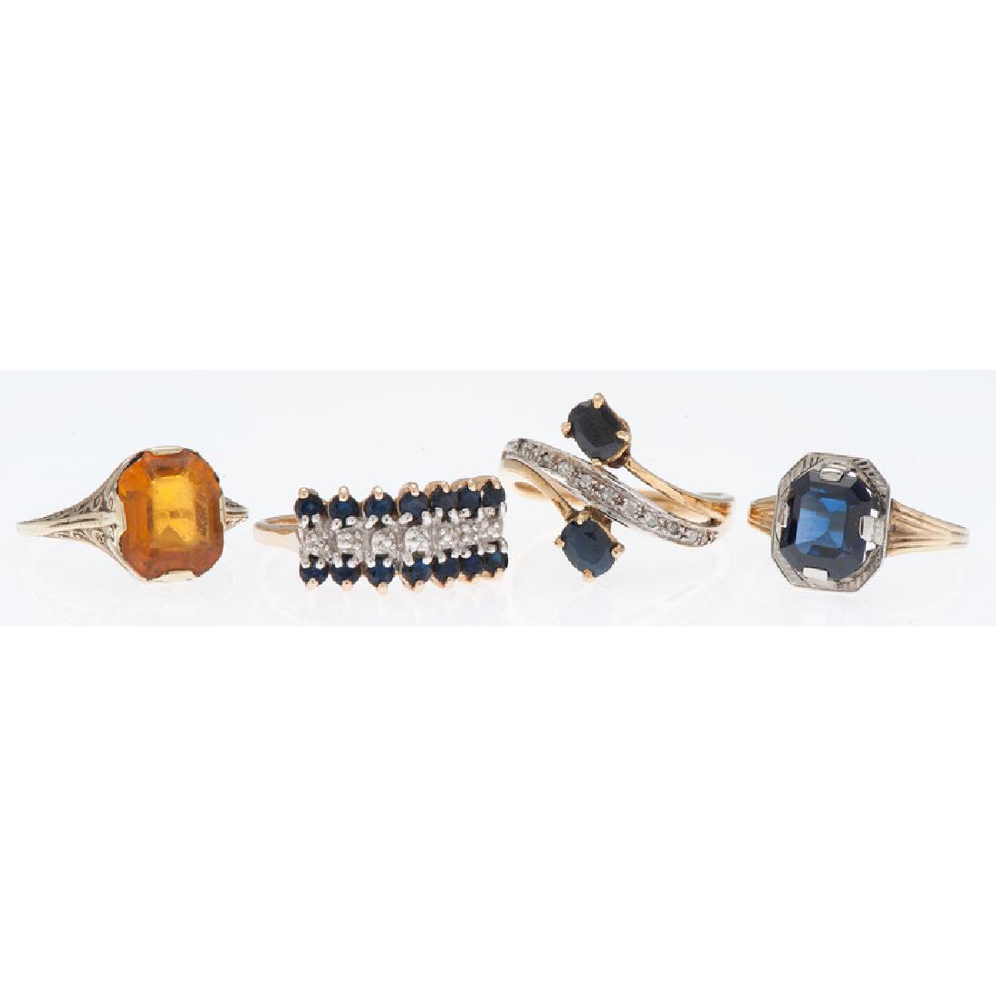 Karat Gold Gemstone Rings (1 of 2)