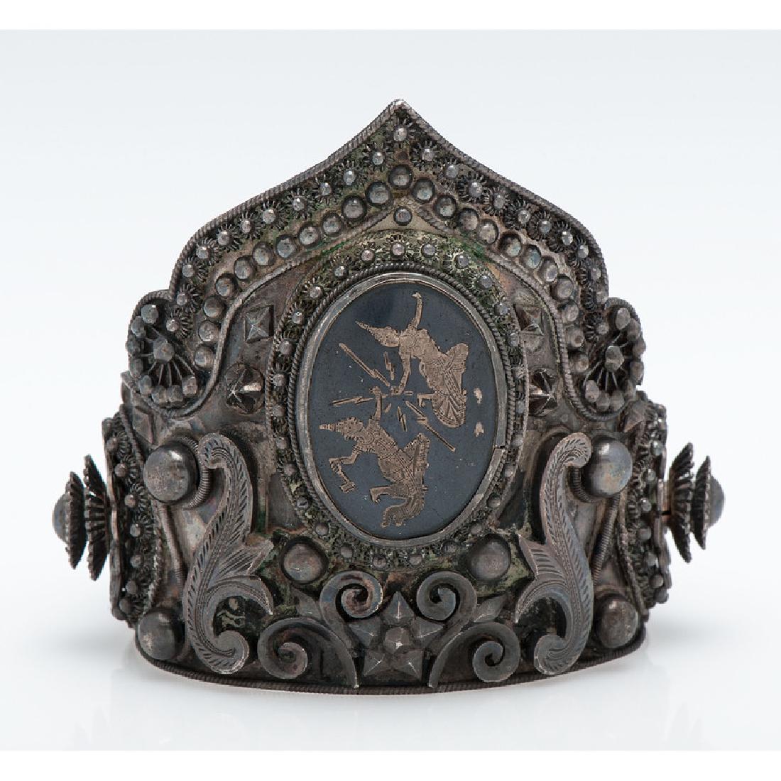 Siam Sterling Silver Niello Cuff Bracelet (1 of 5)