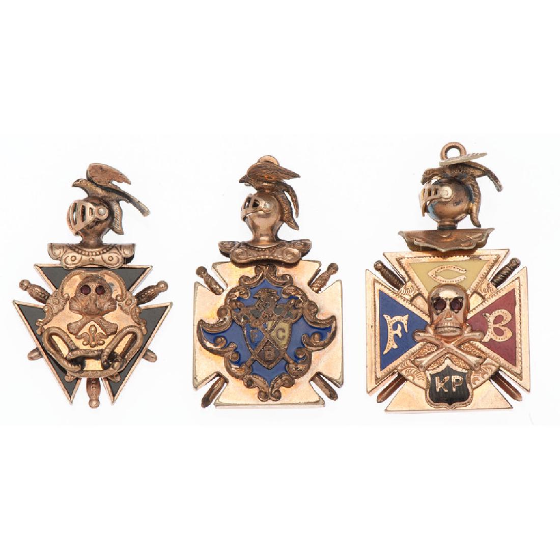 Gold Filled Fraternal Watch Fobs (1 of 2)