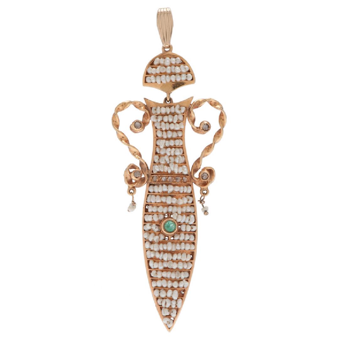 10 Karat Rose Gold Amphora Pendant (1 of 1)