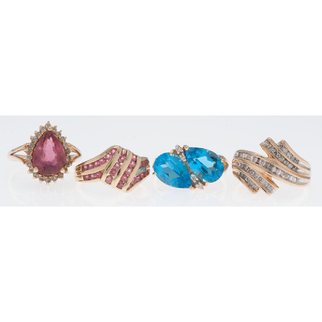 14 Karat Yellow Gold Gemstone Rings (1 of 3)