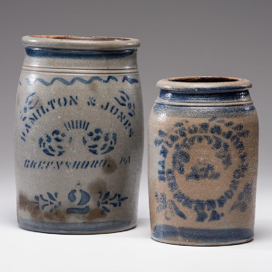 Hamilton & Jones Stoneware Crocks