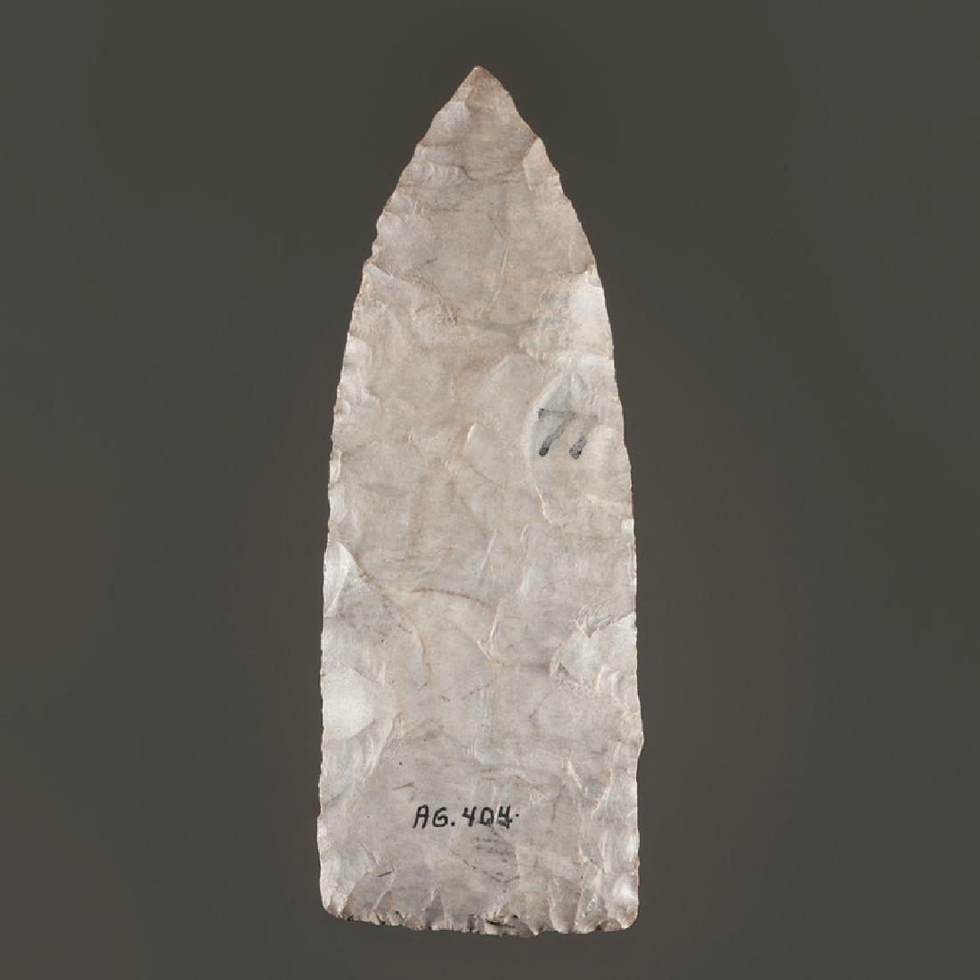 An Adena Dover Flint Leaf-Shaped Blade (1 of 2)