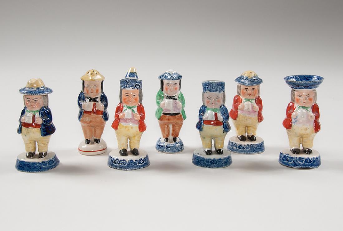 Toby Blue Willow Cruet Set (1 of 2)