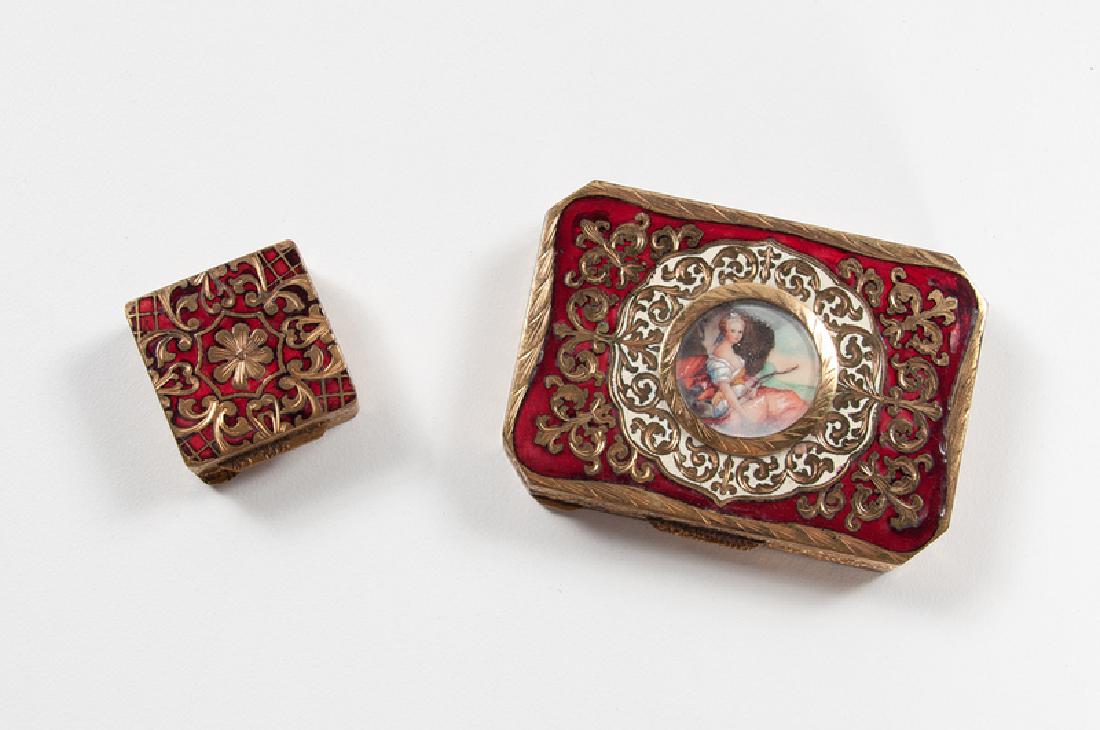 Italian Enamel and Brass Boxes (1 of 3)