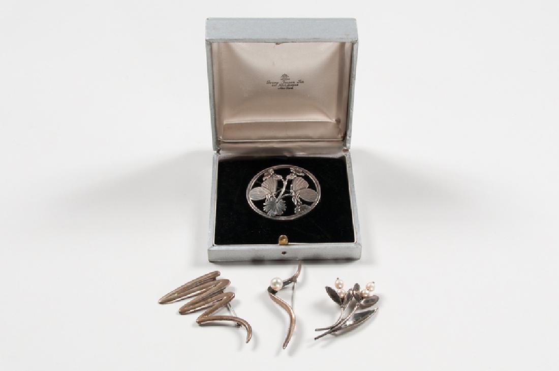 Georg Jensen Sterling Brooch, Plus (1 of 6)