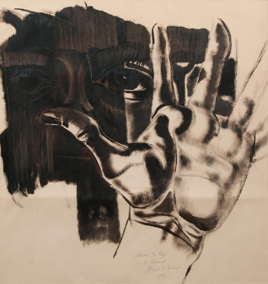 Paul Travis (American, 1891-1975) Ink and Charcoal (1 of 2)