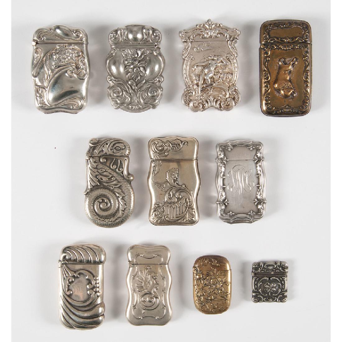 Silver and Brass Match Safes (1 of 2)