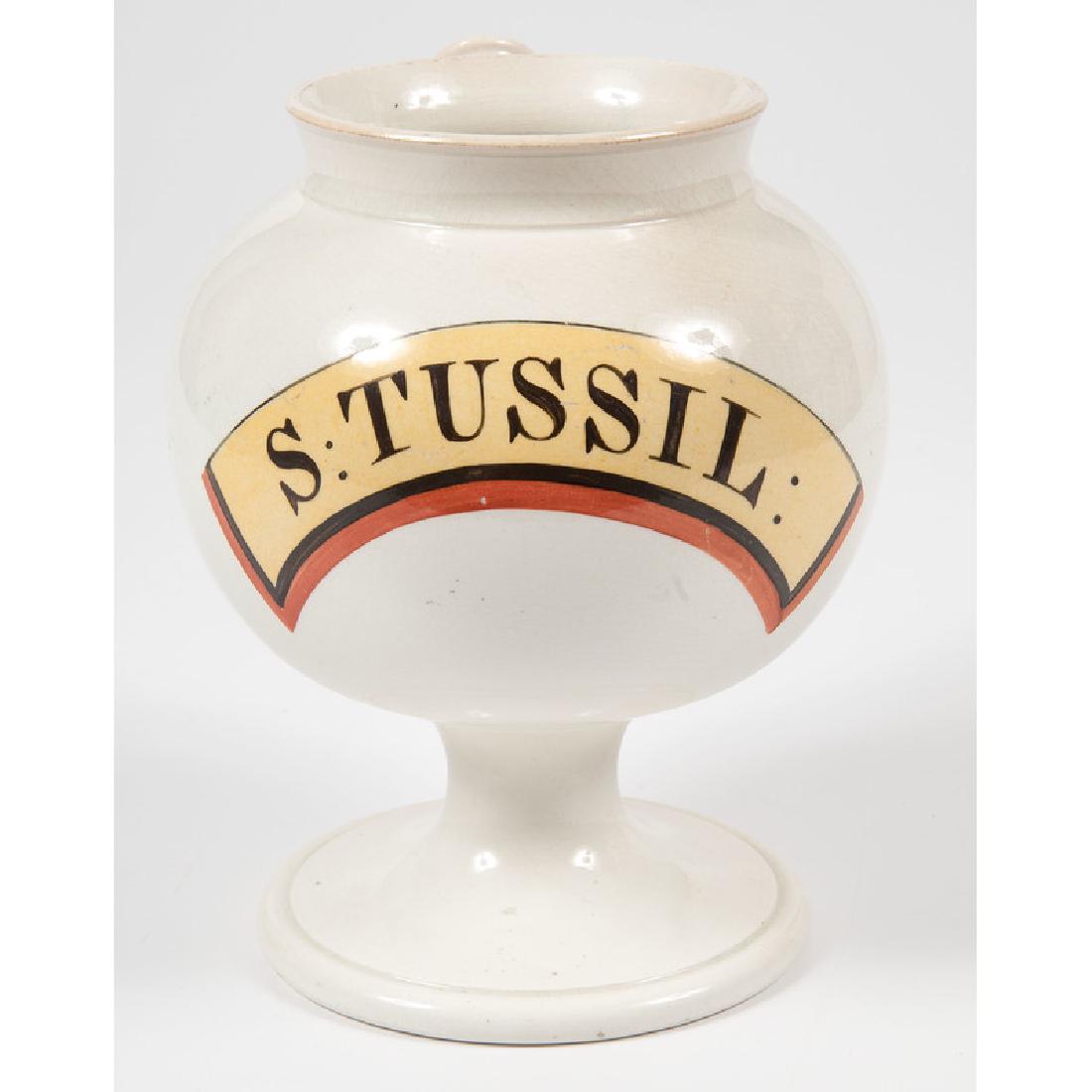 Pharmaceutical Ceramic Jar, S. Tussil (1 of 3)
