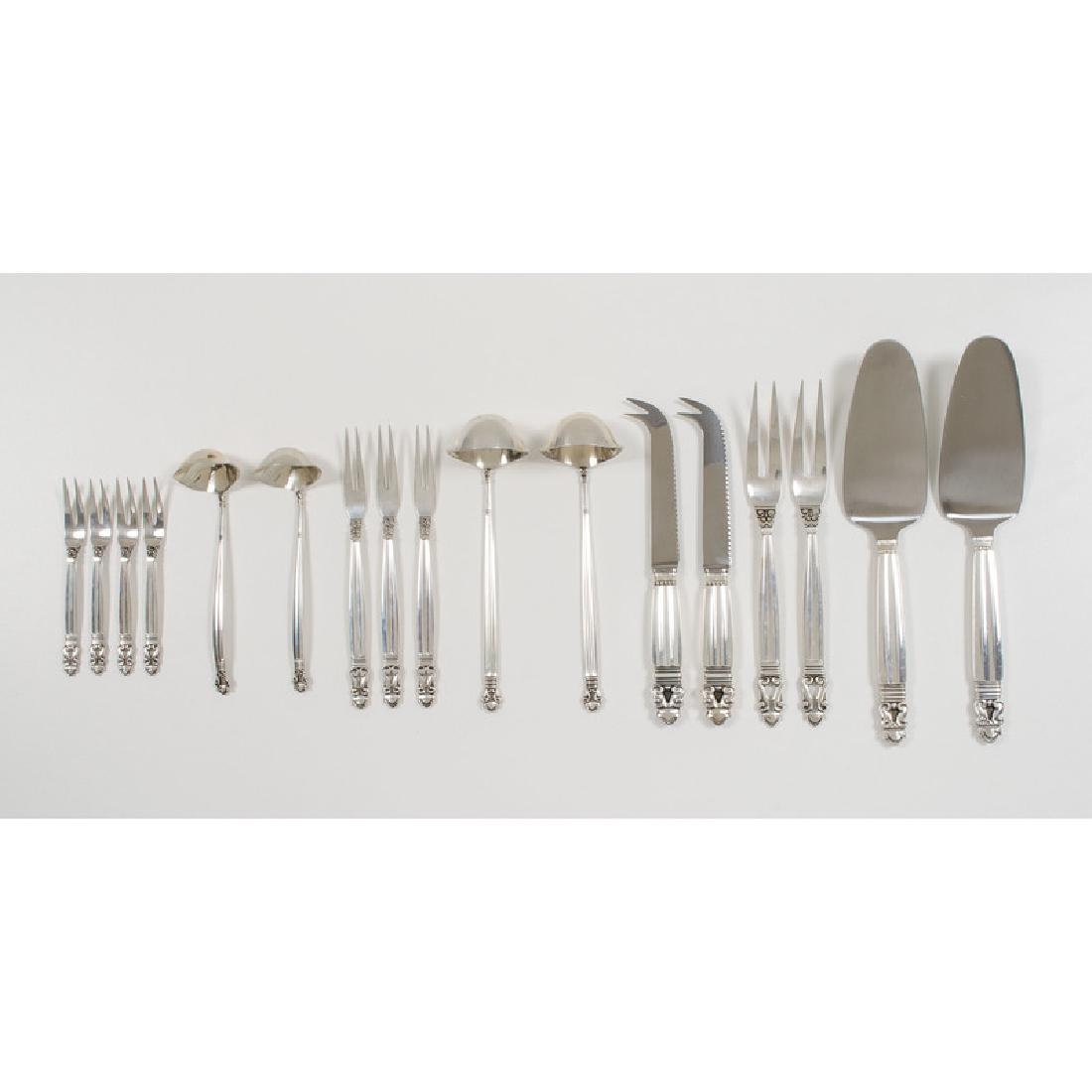 Georg Jensen Sterling  Acorn Pattern  Flatware (1 of 4)