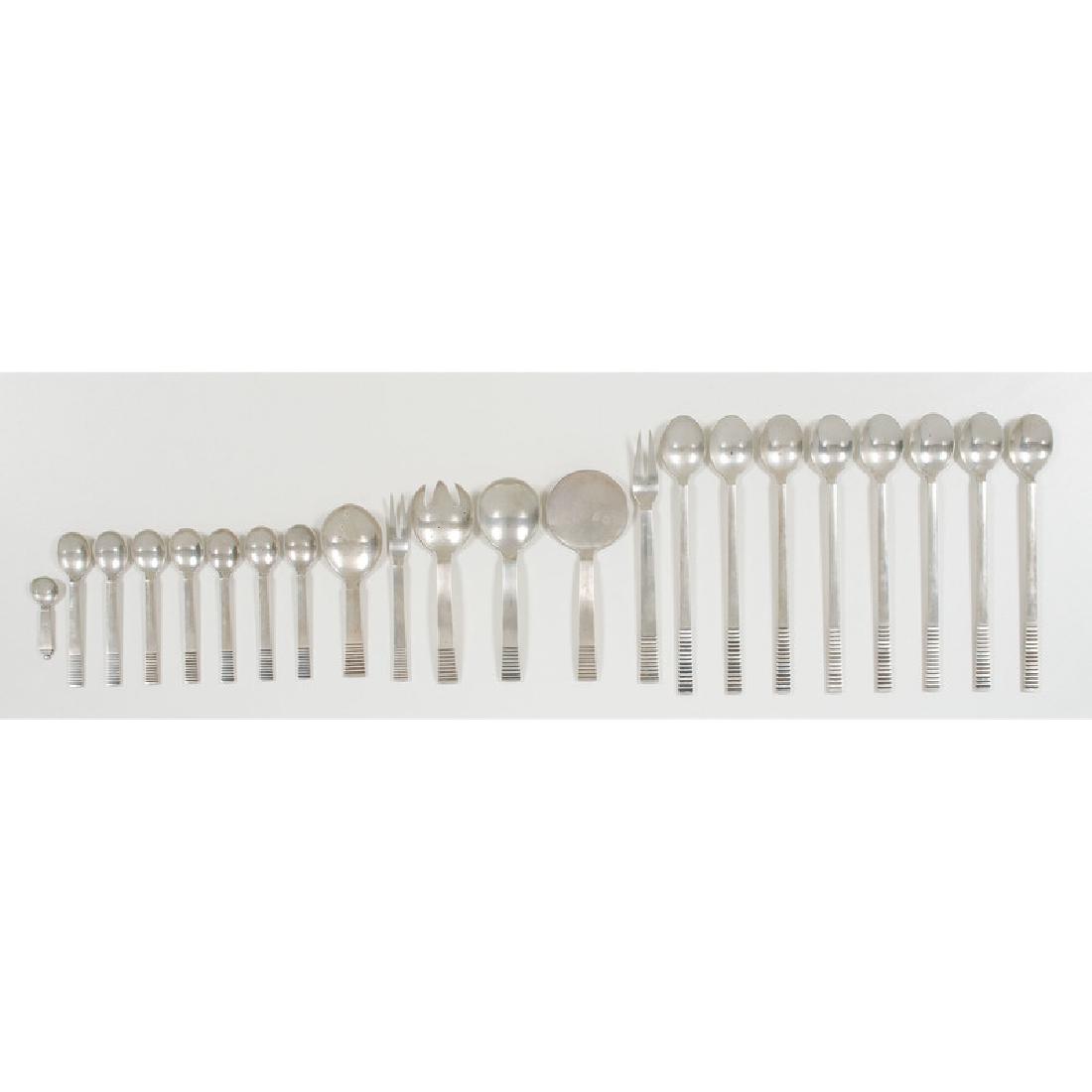 Georg Jensen Sterling  Parallel  Flatware (1 of 3)