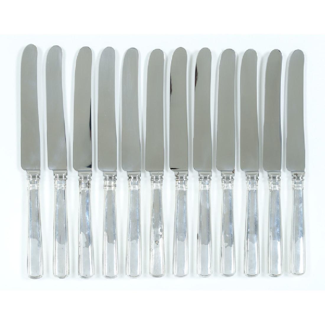 English Sterling Handled Dinner Knives (1 of 3)