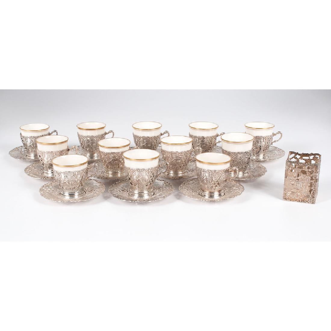German .800 Silver &  Wyler  Demitasse Cups and (1 of 4)
