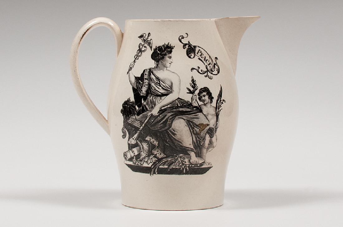 Peace and Plenty Creamware Pitcher (1 of 2)