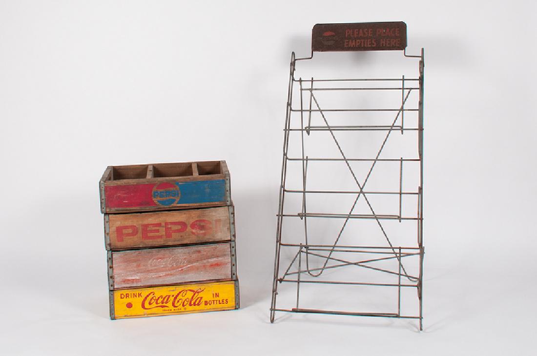 Cola Floor Rack and Wooden Crates (1 of 2)