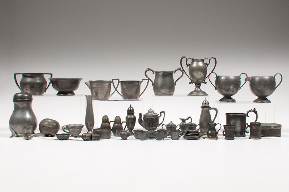 Pewter Tablewares and Miniature Tea Set, Plus (1 of 4)