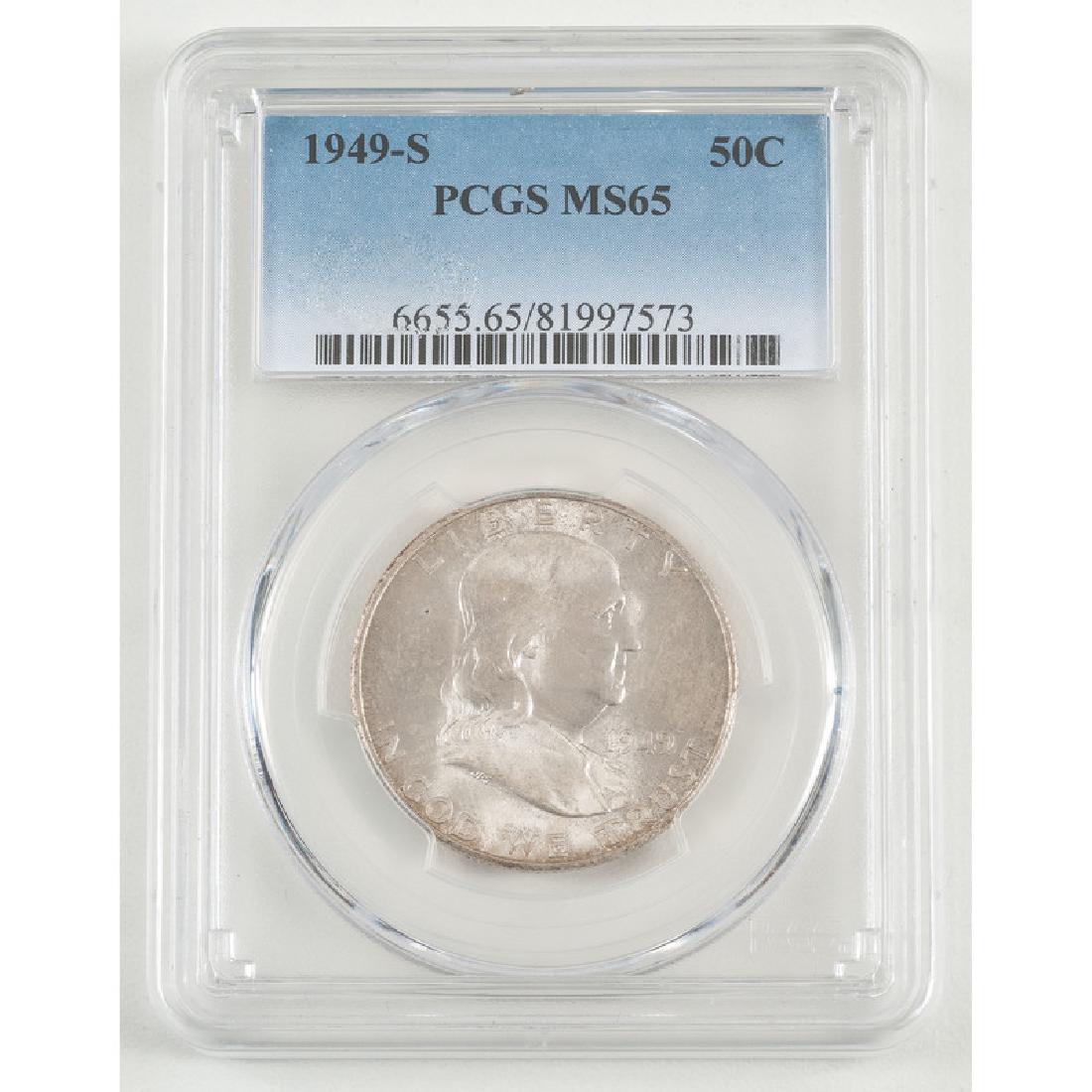 United States Franklin Half Dollar 1949-S, PCGS MS65 (1 of 2)