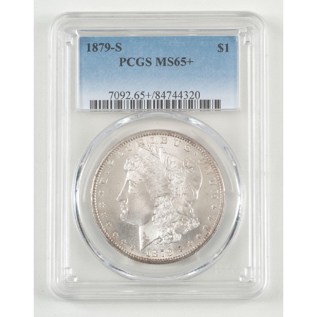 United States Morgan Silver Dollar 1879-S, PCGS MS65+ (1 of 2)