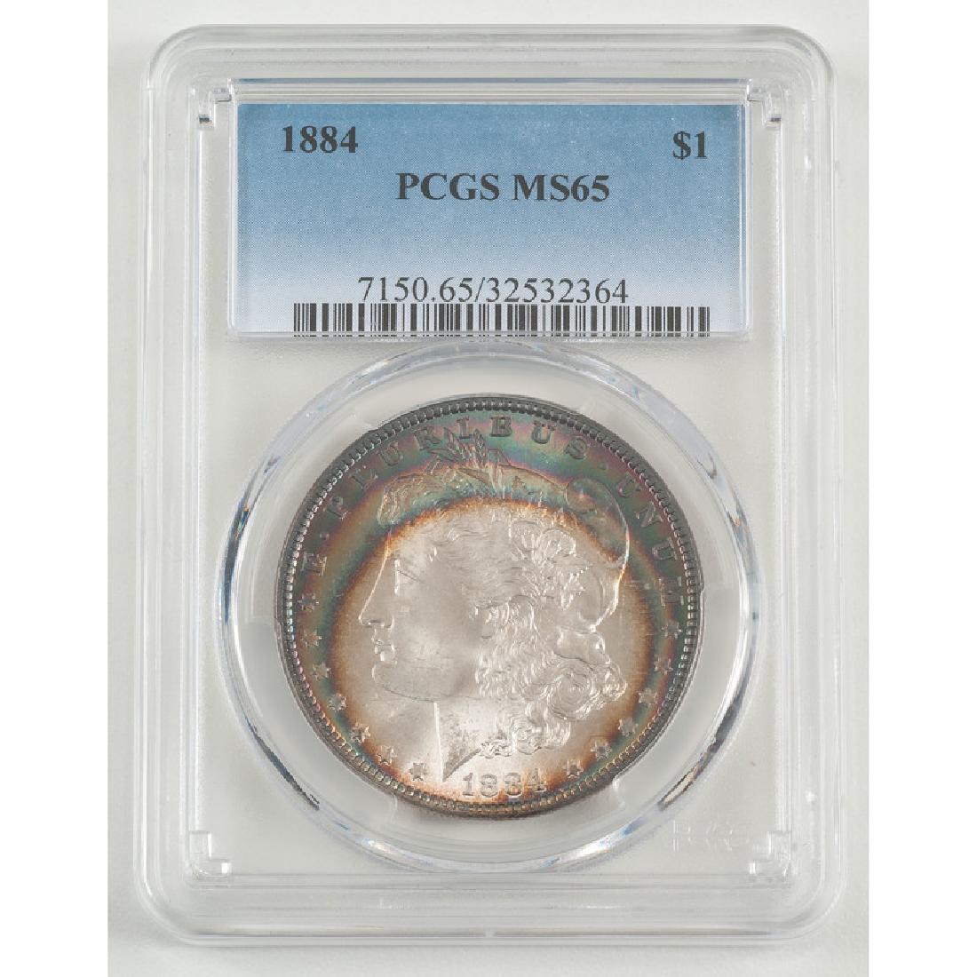 United States Morgan Silver Dollar 1884, PCGS MS65 (1 of 2)