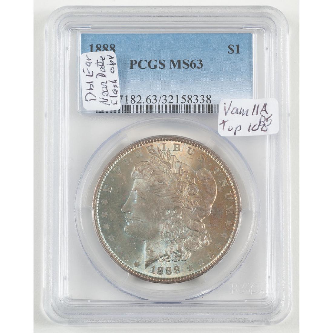 United States Morgan Silver Dollar 1888, PCGS MS63 (1 of 2)