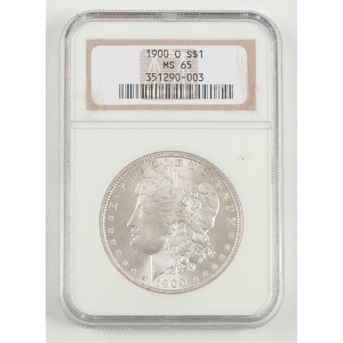 United States Morgan Silver Dollar 1900-O, NGC MS65 (1 of 2)