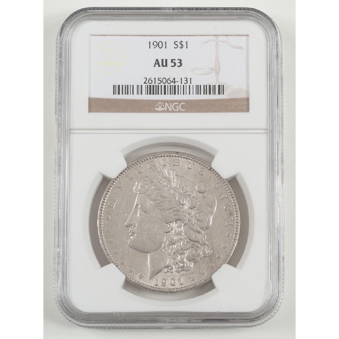 United States Morgan Silver Dollar 1901, NGC AU53 (1 of 2)