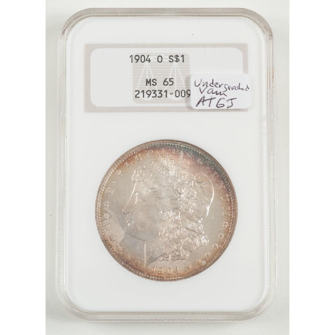 United States Morgan Silver Dollar 1904-O, NGC MS65 (1 of 2)