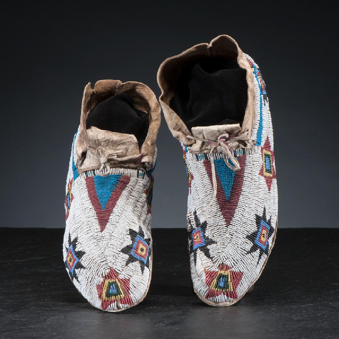 Cheyenne Beaded Hide Moccasins (1 of 3)