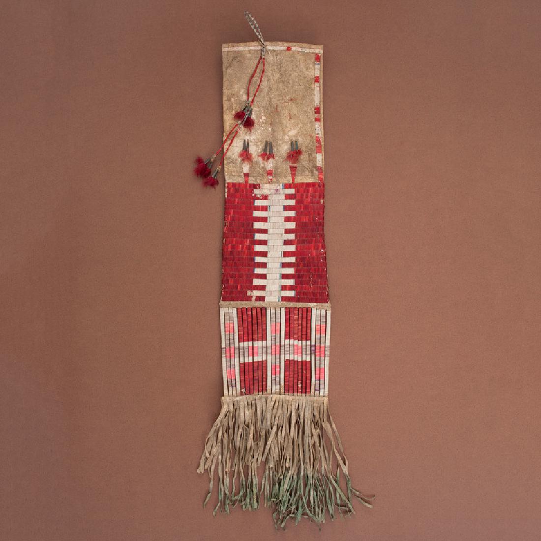 Sioux Quilled Hide Tobacco Bag, From the Collection of (1 of 3)