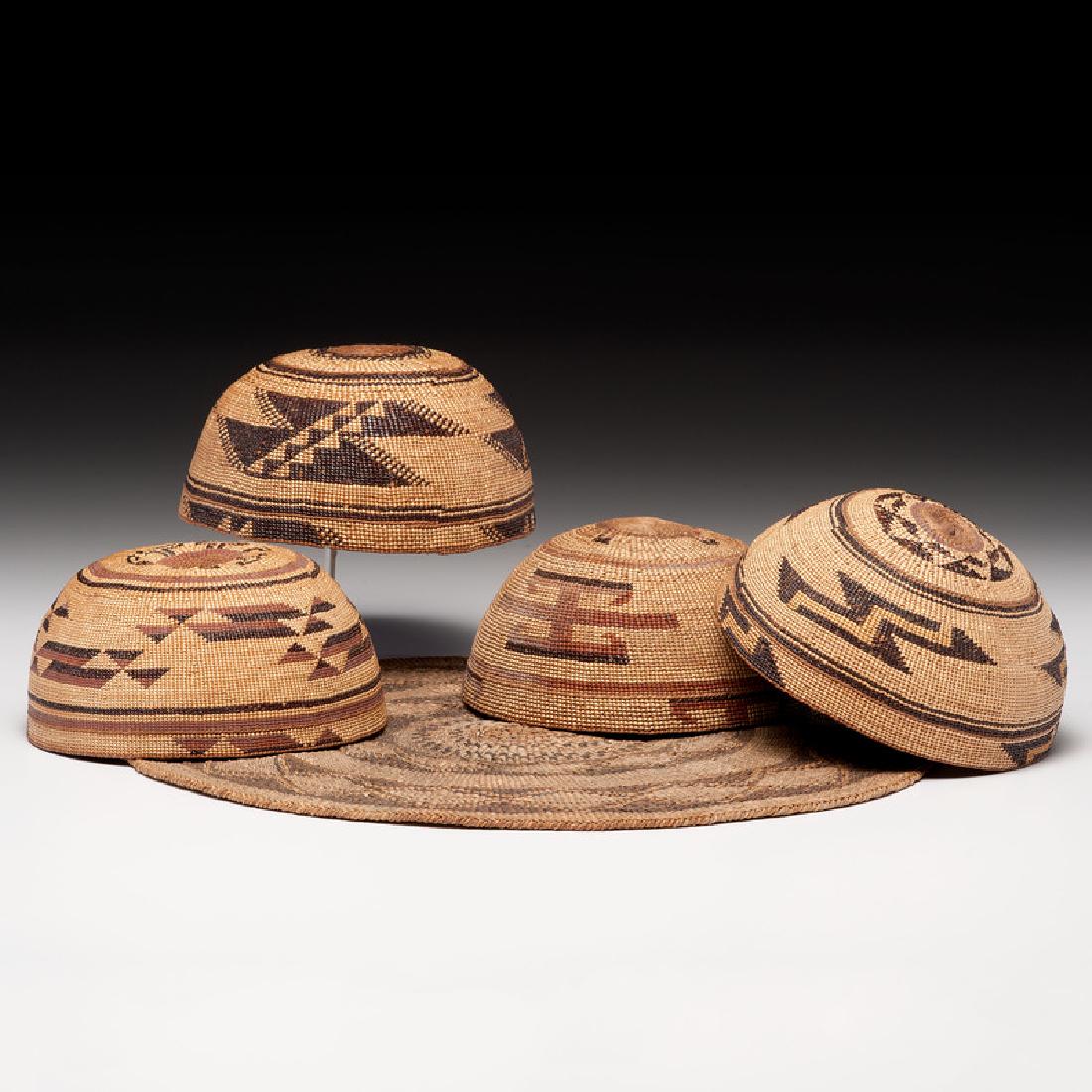 Northern California Basketry Hats and Tray (1 of 4)